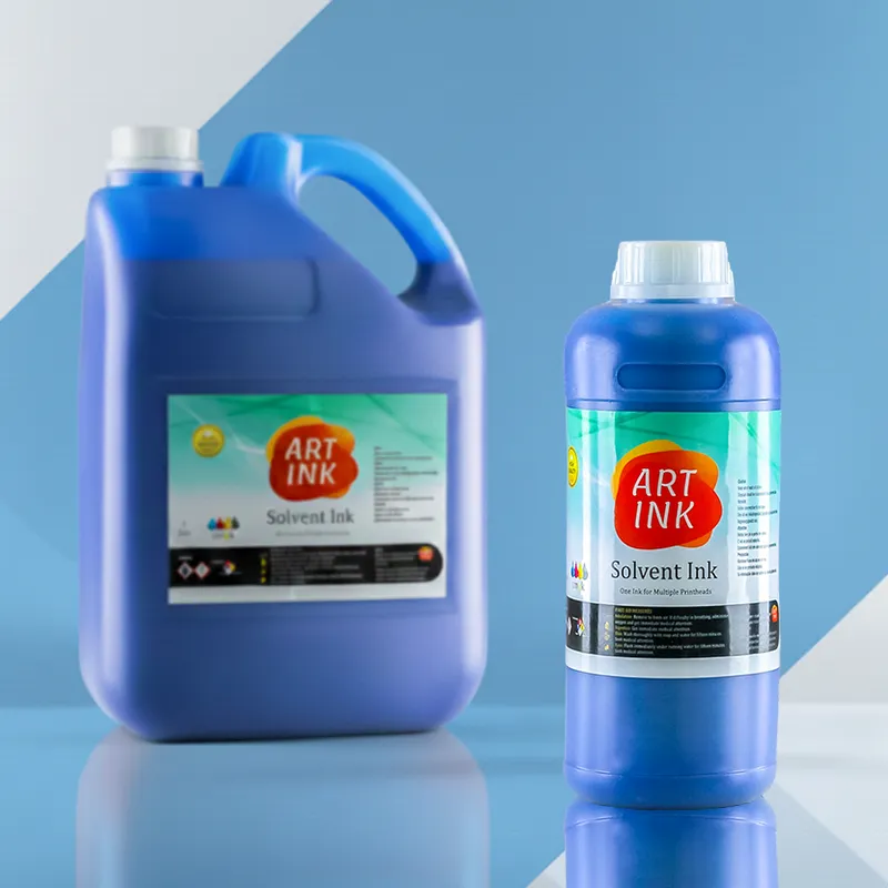 حبر Art Ink لون أزرق Cyan سعة 1 لتر عالي الجودة.