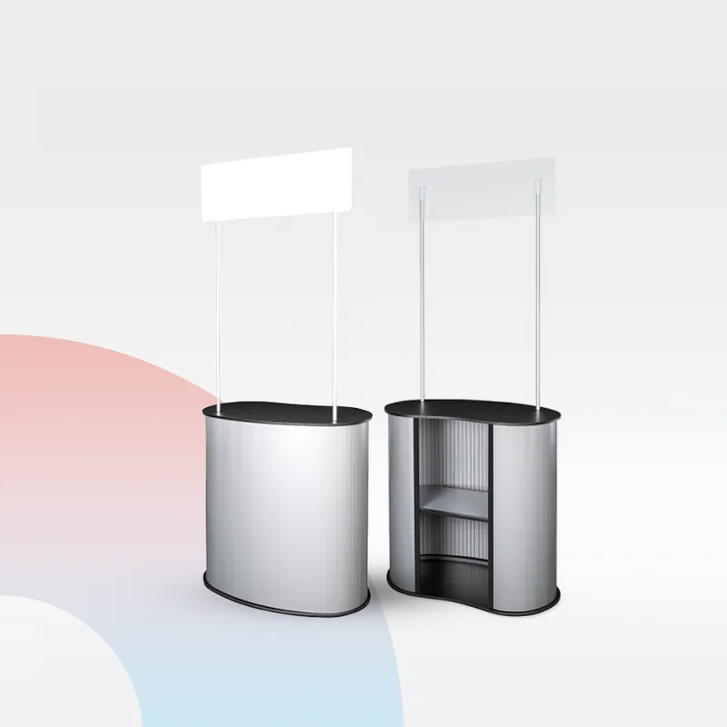 استاند عرض بروميشن من فيبر بمقاس 85×183 سم – خفيف الوزن وسهل التركيب للعروض الترويجية والمعارض