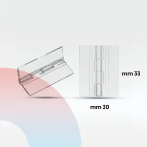 مفصلات اكريلك شفاف 30×33 mm/قطعة