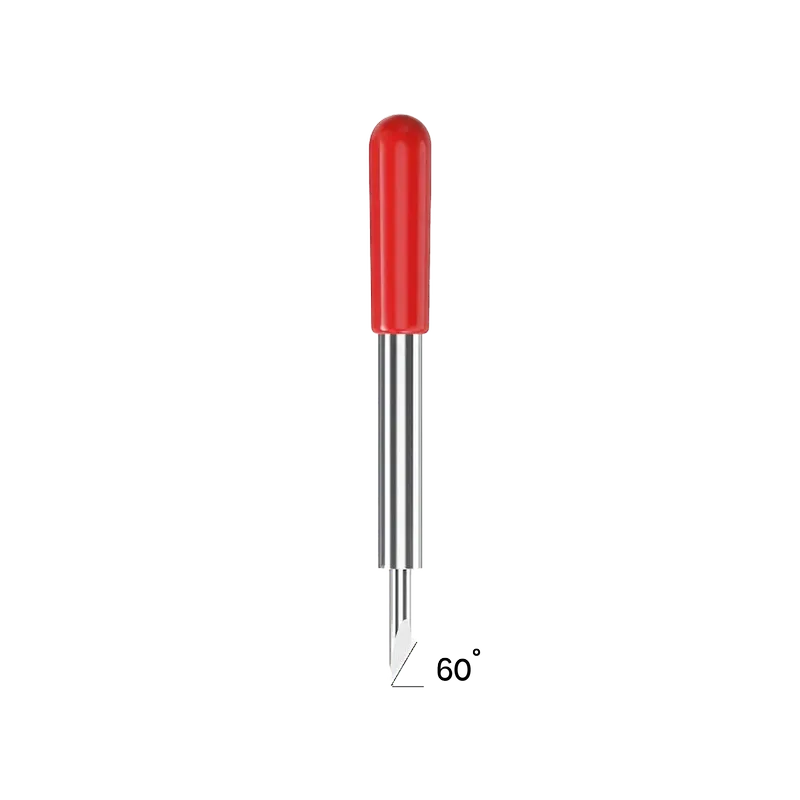 سكين بلوتر رولاند زاوية 60 درجة بغطاء أحمر للقص الدقيق.